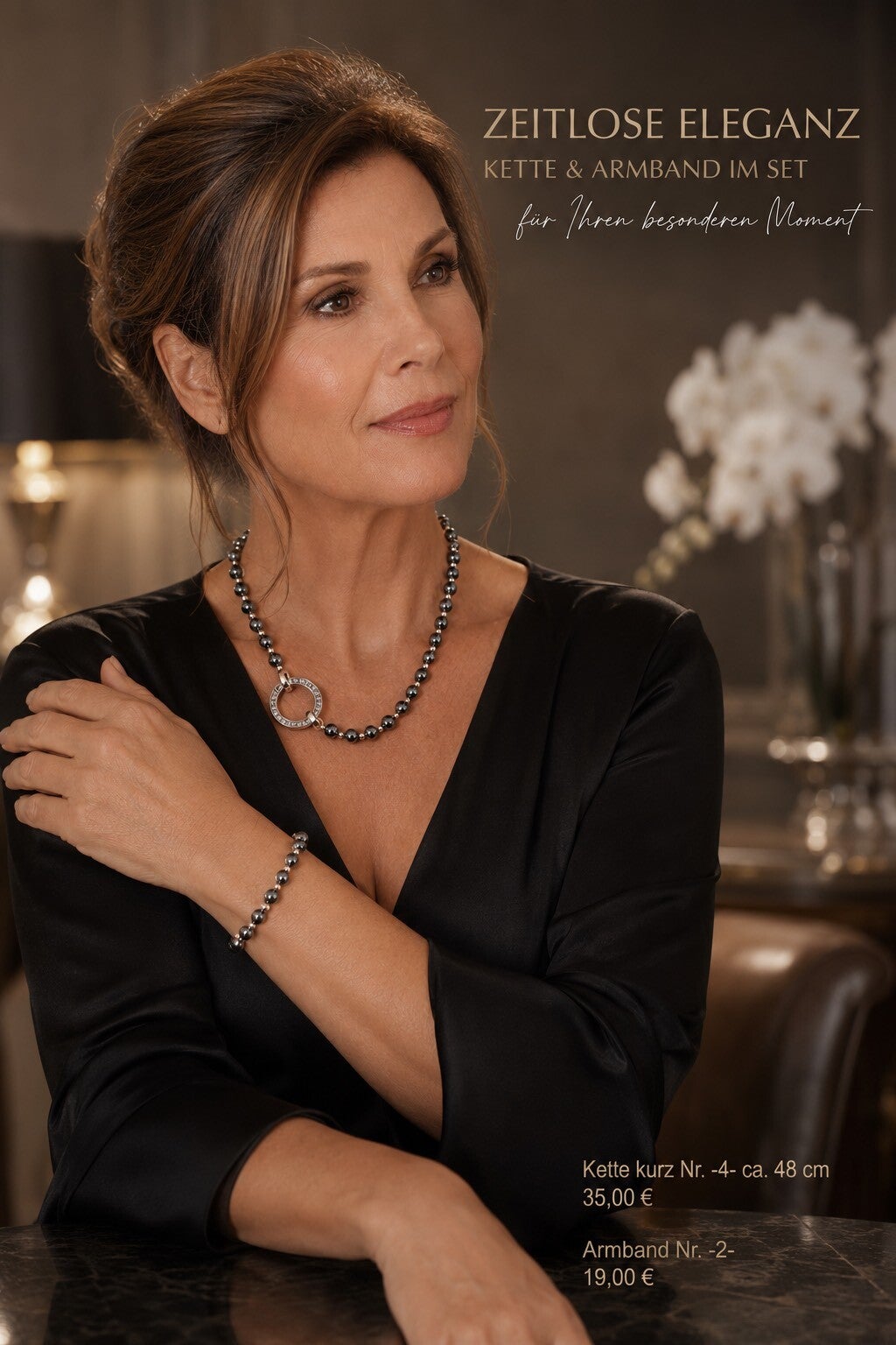 Set Kette kurz Nr. -4- ca. 48 cm  / Armband Nr. -2-