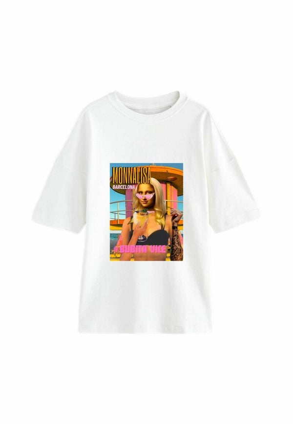 T-Shirt #BUBITA MONNALISA  <white>