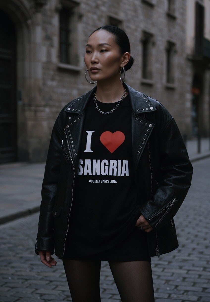 T-Shirt I ❤️ SANGRIA <black>