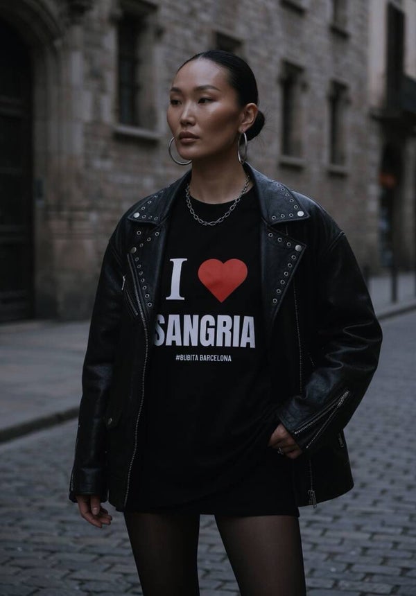 T-Shirt I ❤️ SANGRIA <black>