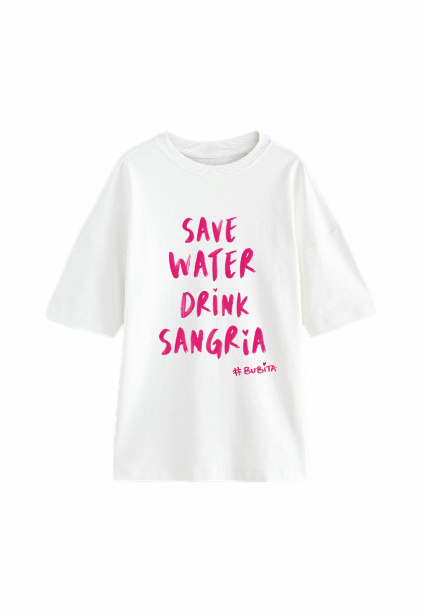 T-Shirt Save Water Drink Sangria <white>