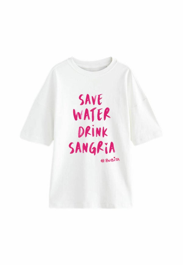 T-Shirt Save Water Drink Sangria <white>