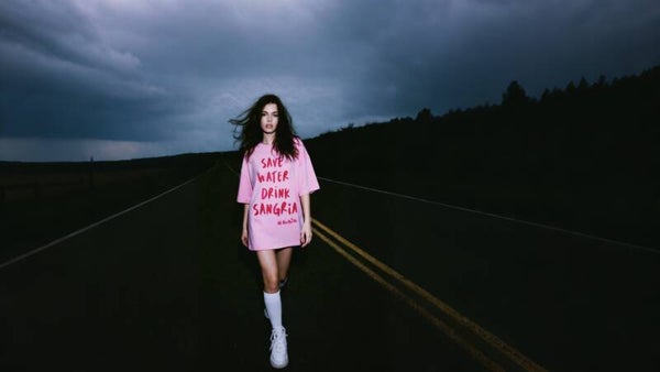 T-Shirt Save Water Drink Sangria <pink>