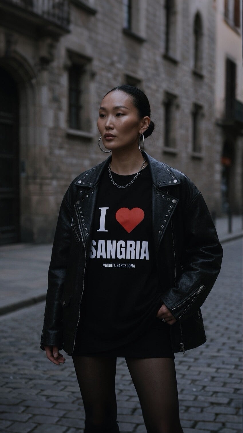 T-Shirt I ❤️ SANGRIA <black>