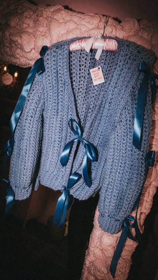 BLUE LACE CARDIGAN