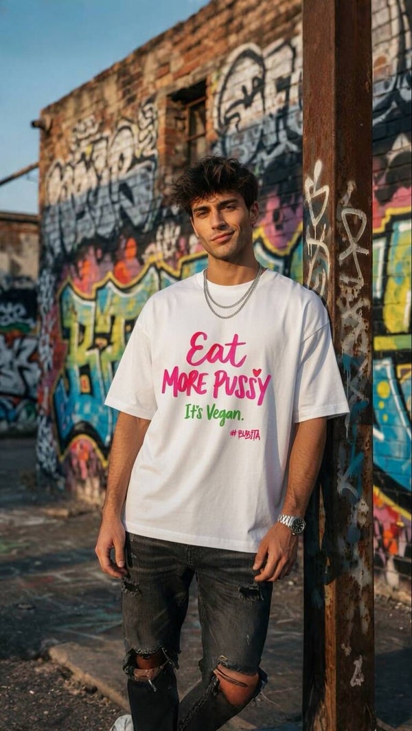"VEGAN PUSSY" White