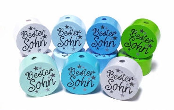 Bester Sohn Motivscheibe Holz