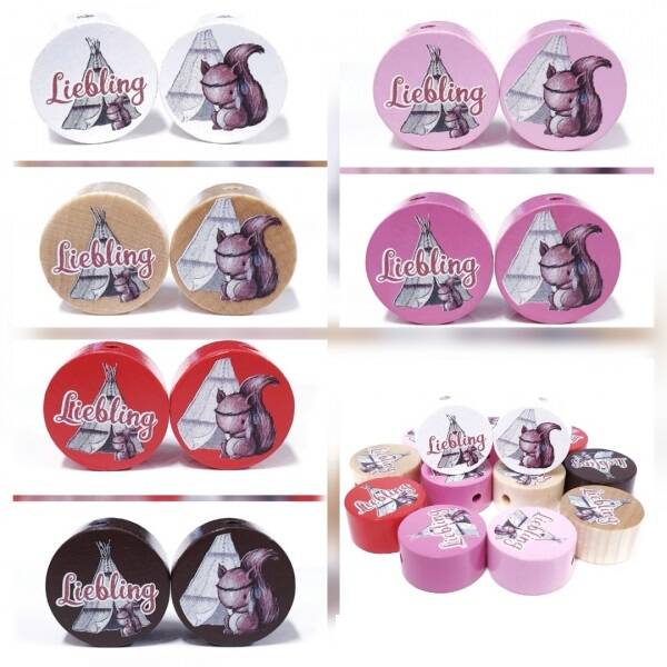 Eichhörnchen Liebling Motivscheibe Holz