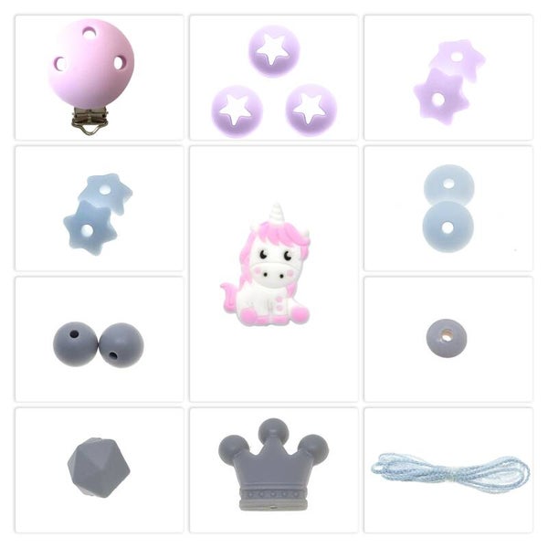 Bastelset Nuggikette flieder