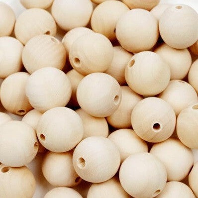 12mm Naturholzperlen 50 Stk.