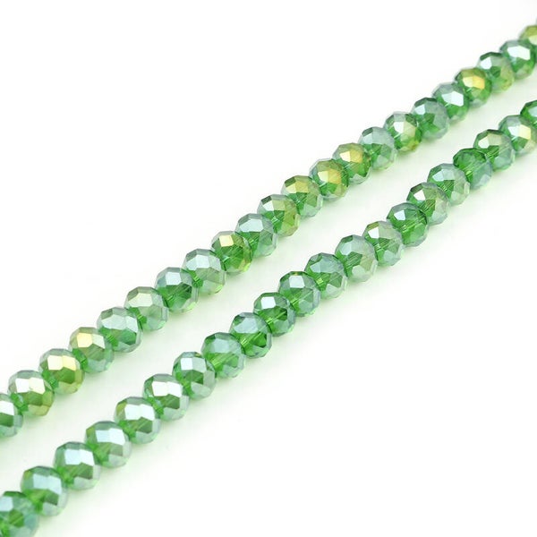 Glasschliffperlen 4mm grün