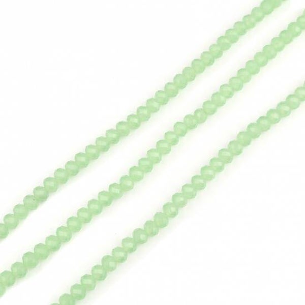 Glasschliffperlen 6mm hellgrün I