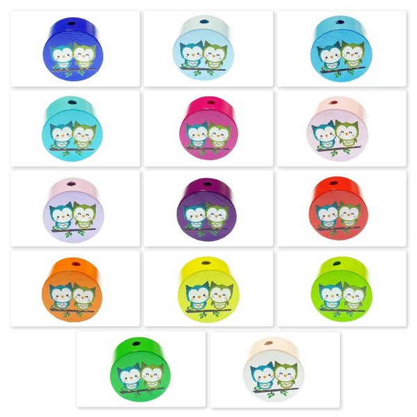 Eule Motivscheibe Holz