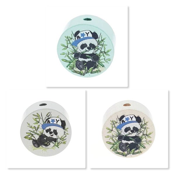 Panda Junge Motivscheibe Holz