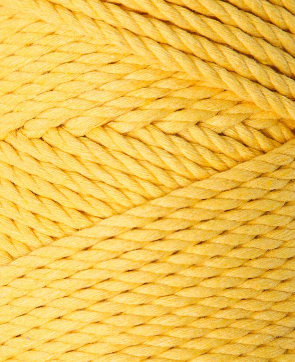 Makramee Garn senfgelb 3 mm x ca. 90 m