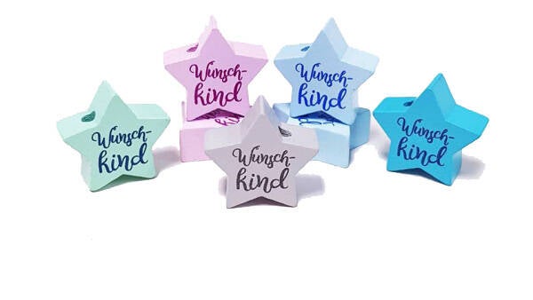 Wunschkind Stern Holz