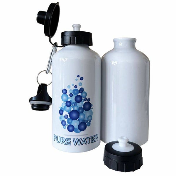 Subli-Print® Alu-Trinkflasche Weiss