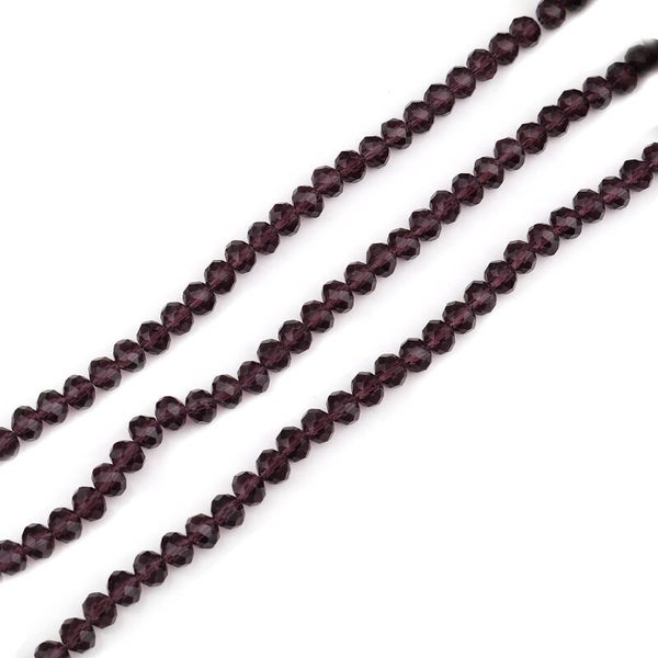 Glasschliffperlen 4mm violet