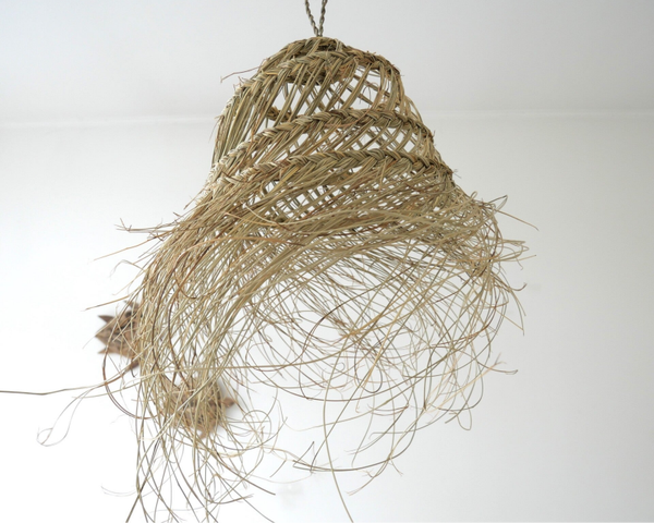 Zeegras gevlochten boho hanglamp