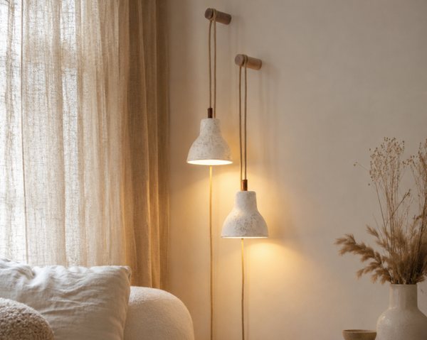 Japanse stijl wandlamp incl. snoer en bevestiging