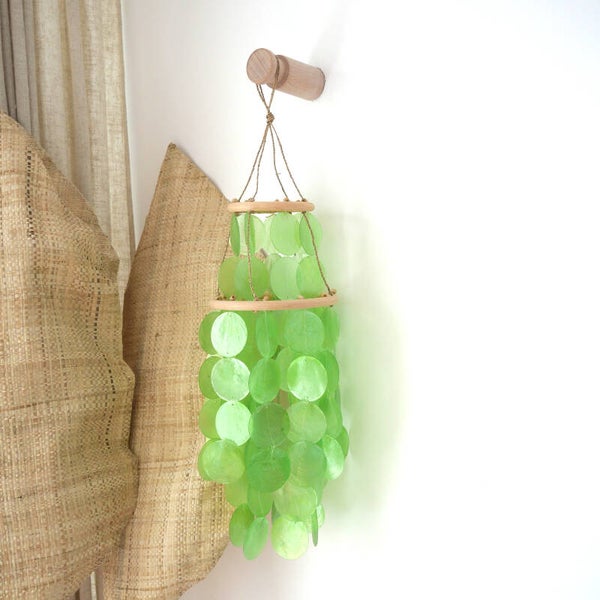 Boho capiz schelpen hanger