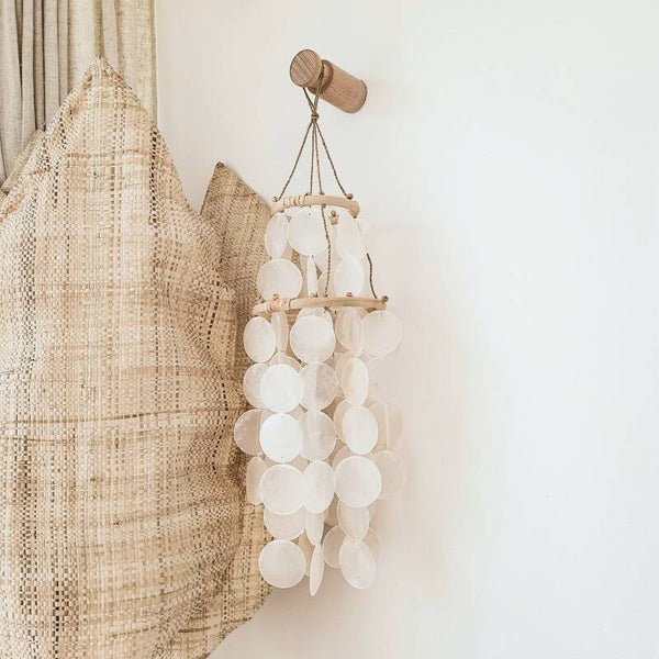 Boho capiz schelpen hanger
