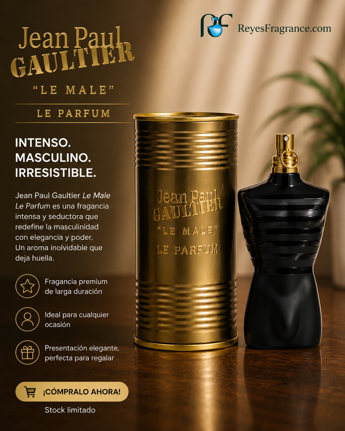Le male de Jean Paul Gaultier para Hombre- Eau de parfum