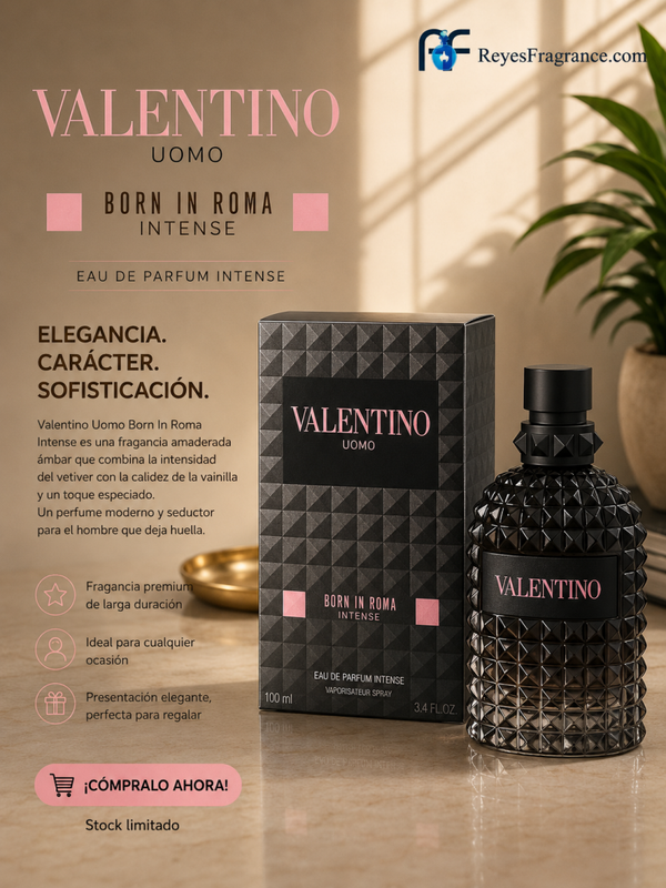 VALENTINO UOMO BORN IN ROMA INTENSE EAU DE PARFUM INTENSE