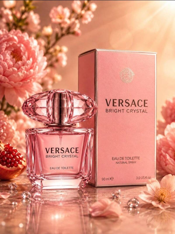 🌸 Versace Bright Crystal Eau de Toilette (90 ml / 3.0 oz) – 100% Original