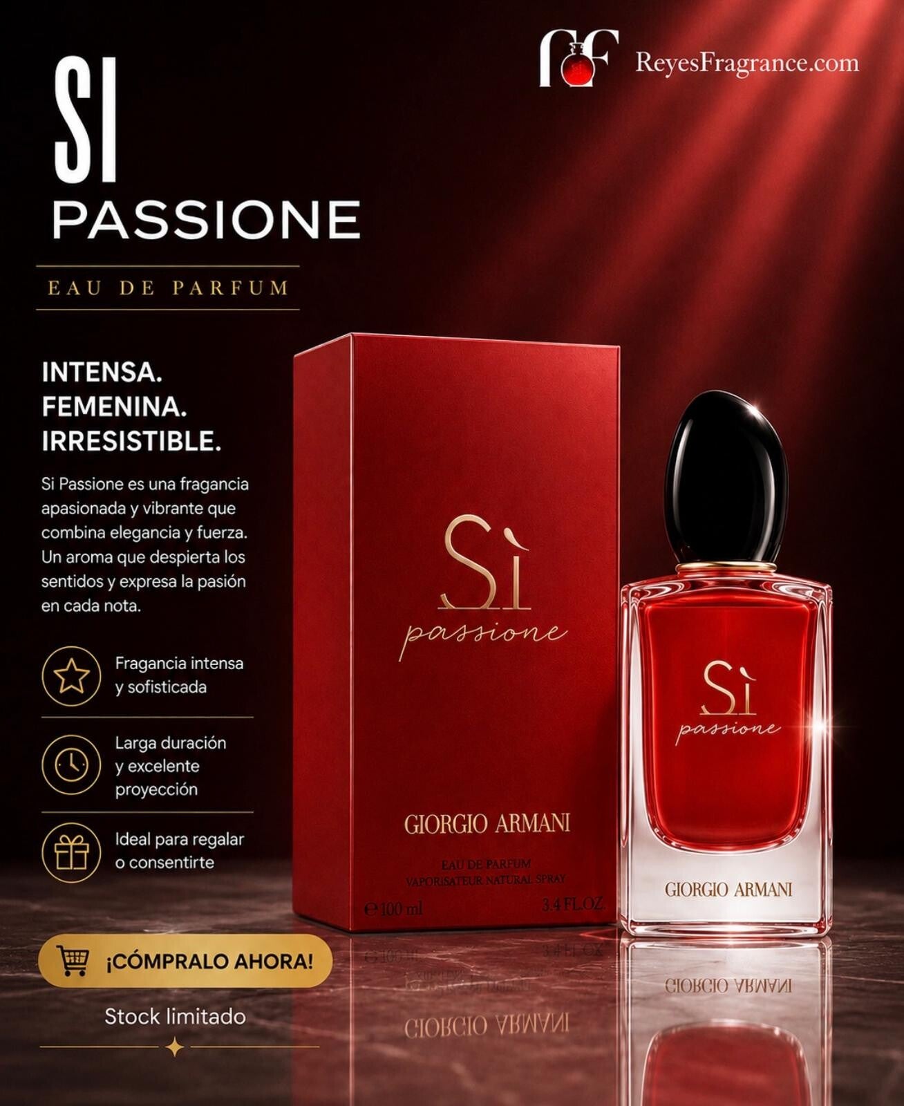 Perfume Para Mujer Sì Passione Giorgio Armani EDP Original