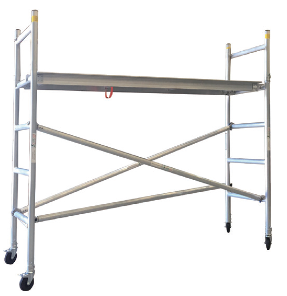 2m Aluminium Mobile Scaffold Long Single Tower - L20