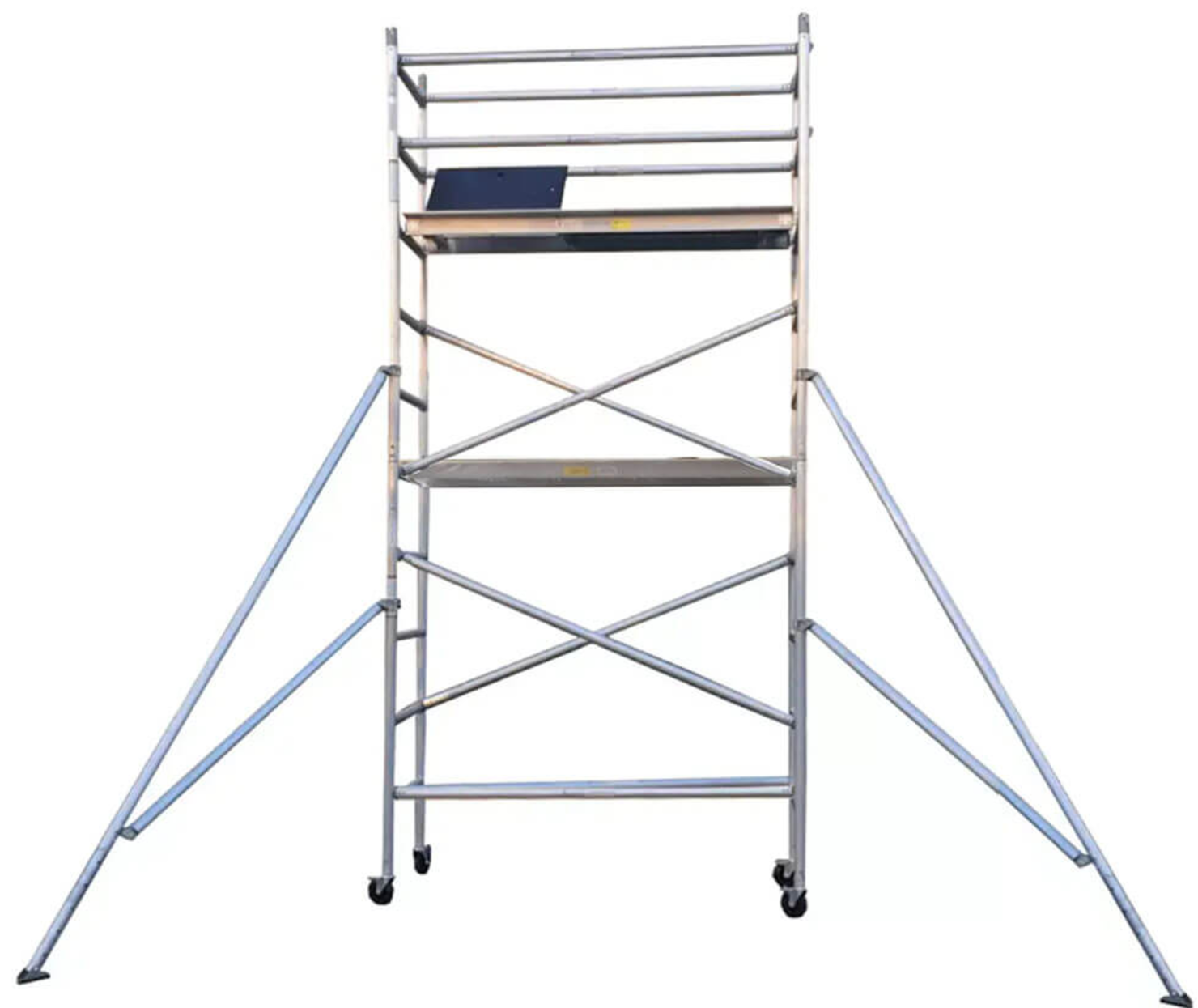 4m Aluminium Mobile Scaffold Tower - S42 * (2 Platforms)