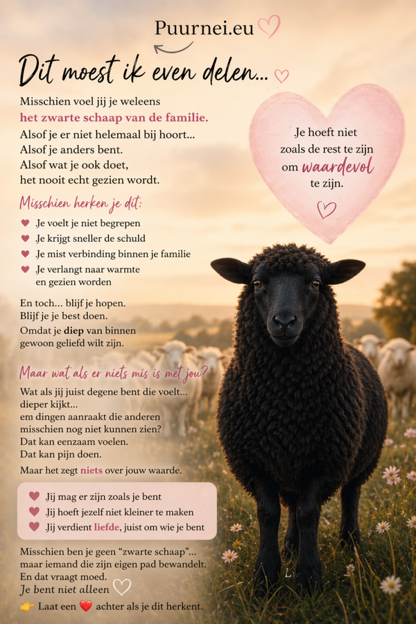 Het zwarte schaap zijn