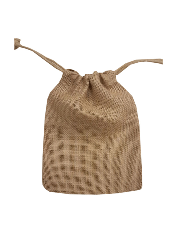 jute opbergzak met trekkoord