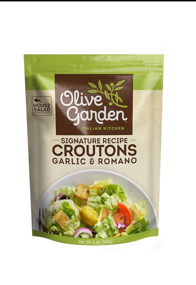 Olive Garden Garlic & Romano Croutons (2 Pack)