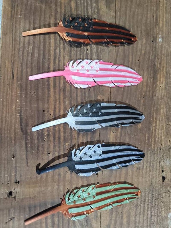 Flag feathers