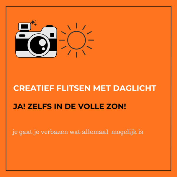 Creatief flitsen overdag