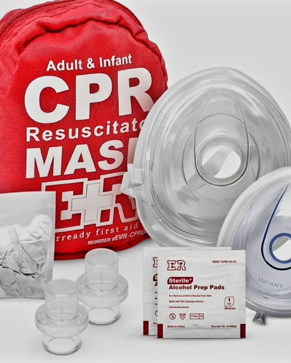 Adult and Infant CPR Resuscitation Mask Combo (Delivered at Class)