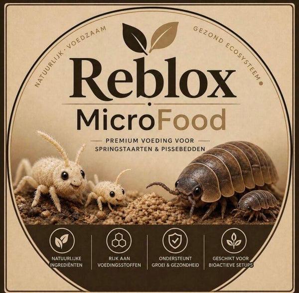 Springstaarten en pissebedden voer, Reblox. 135gr.