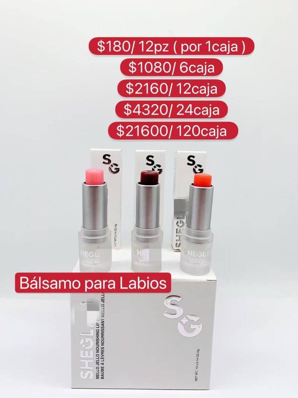 SHEINGLAM BALSAMOS PARA LABIOS 12 PZ