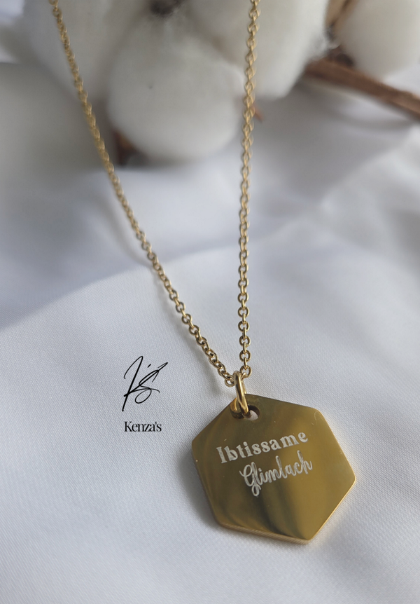 Hexagon necklace