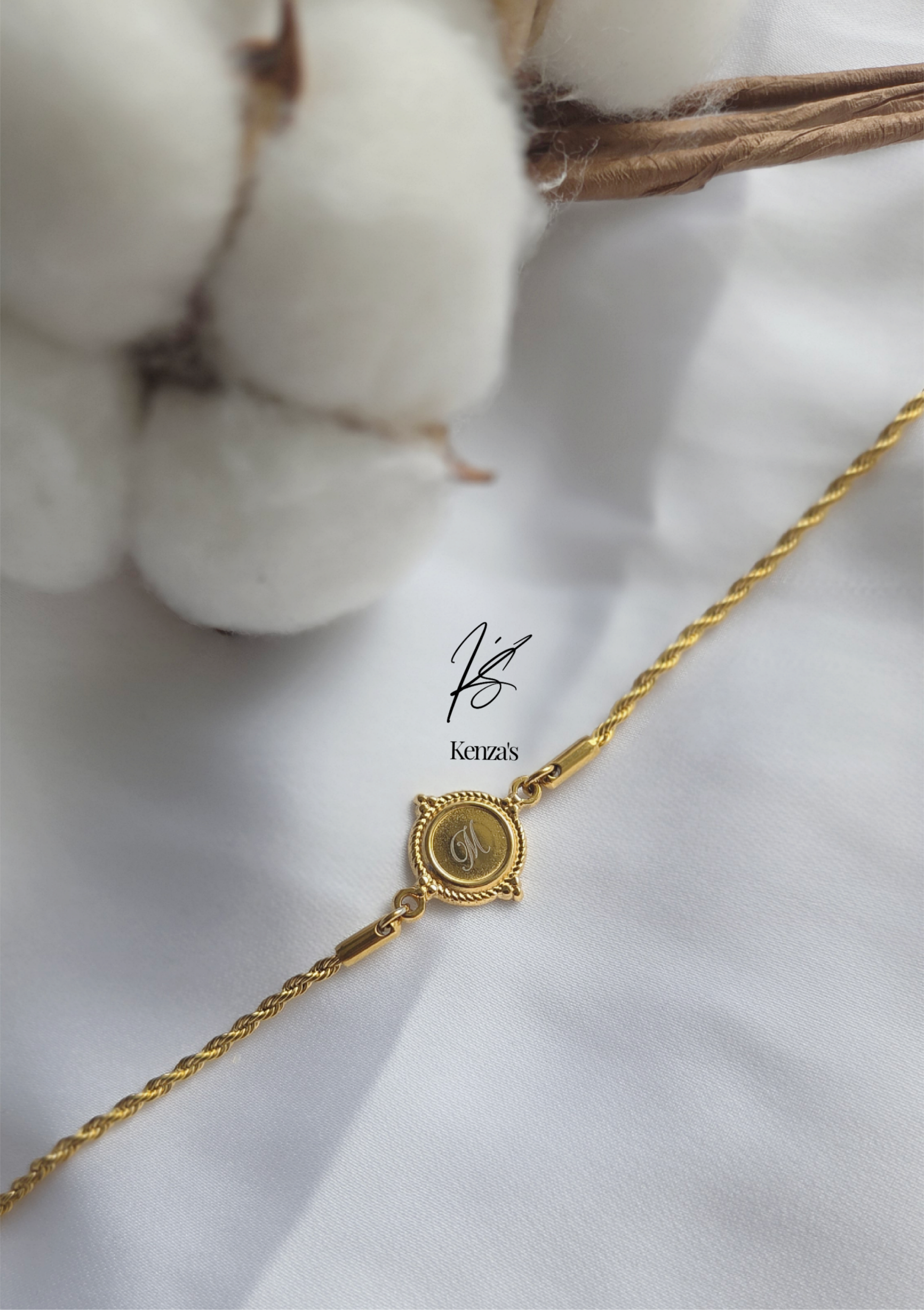 Vintage initiaal bracelet