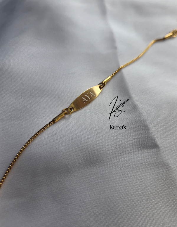 Name bracelet oval