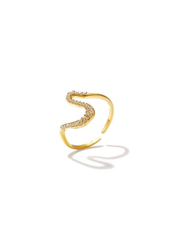 Diamond wave ring NEW