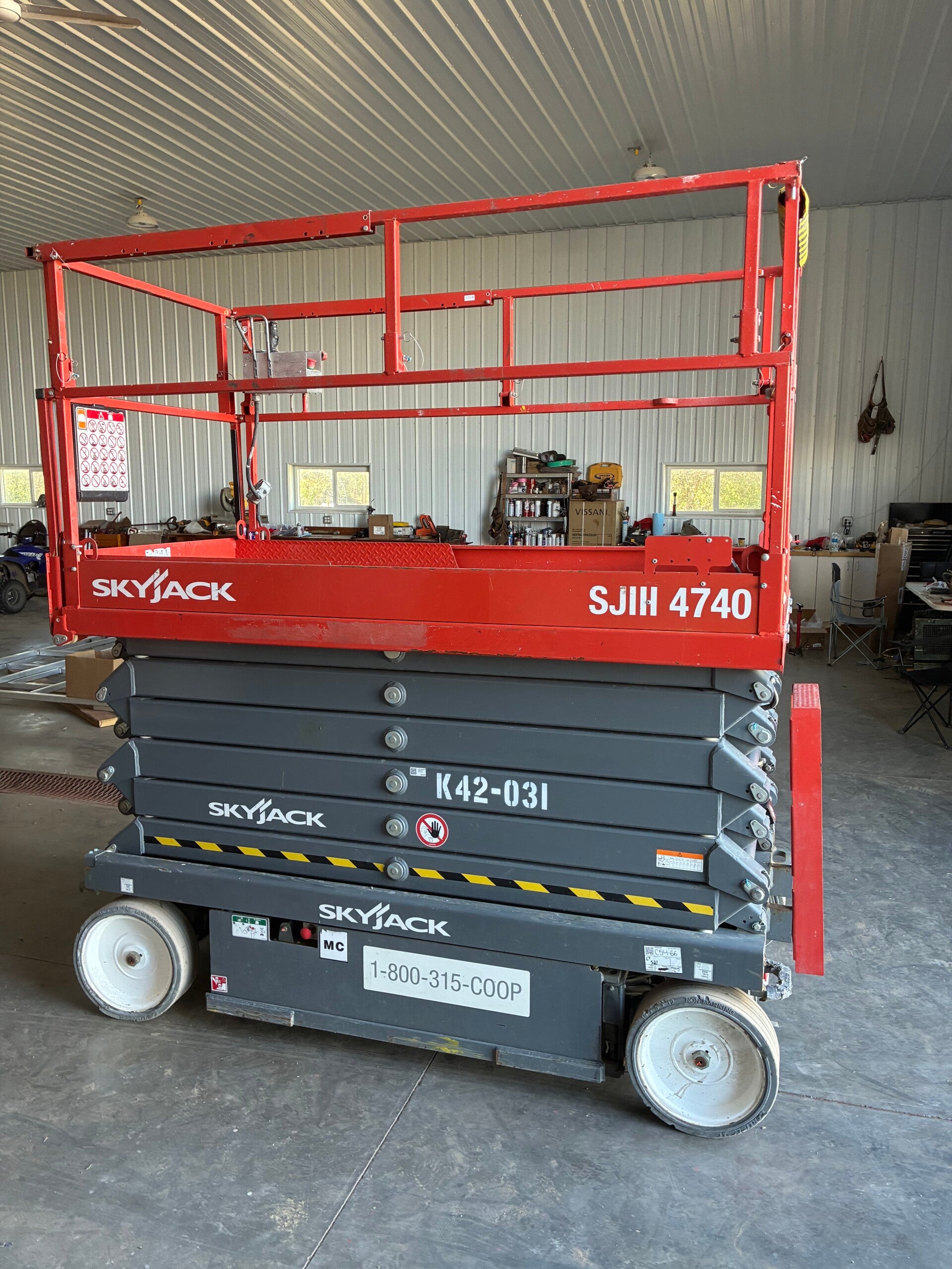 2018 skyjack 4740 electric scissor lift