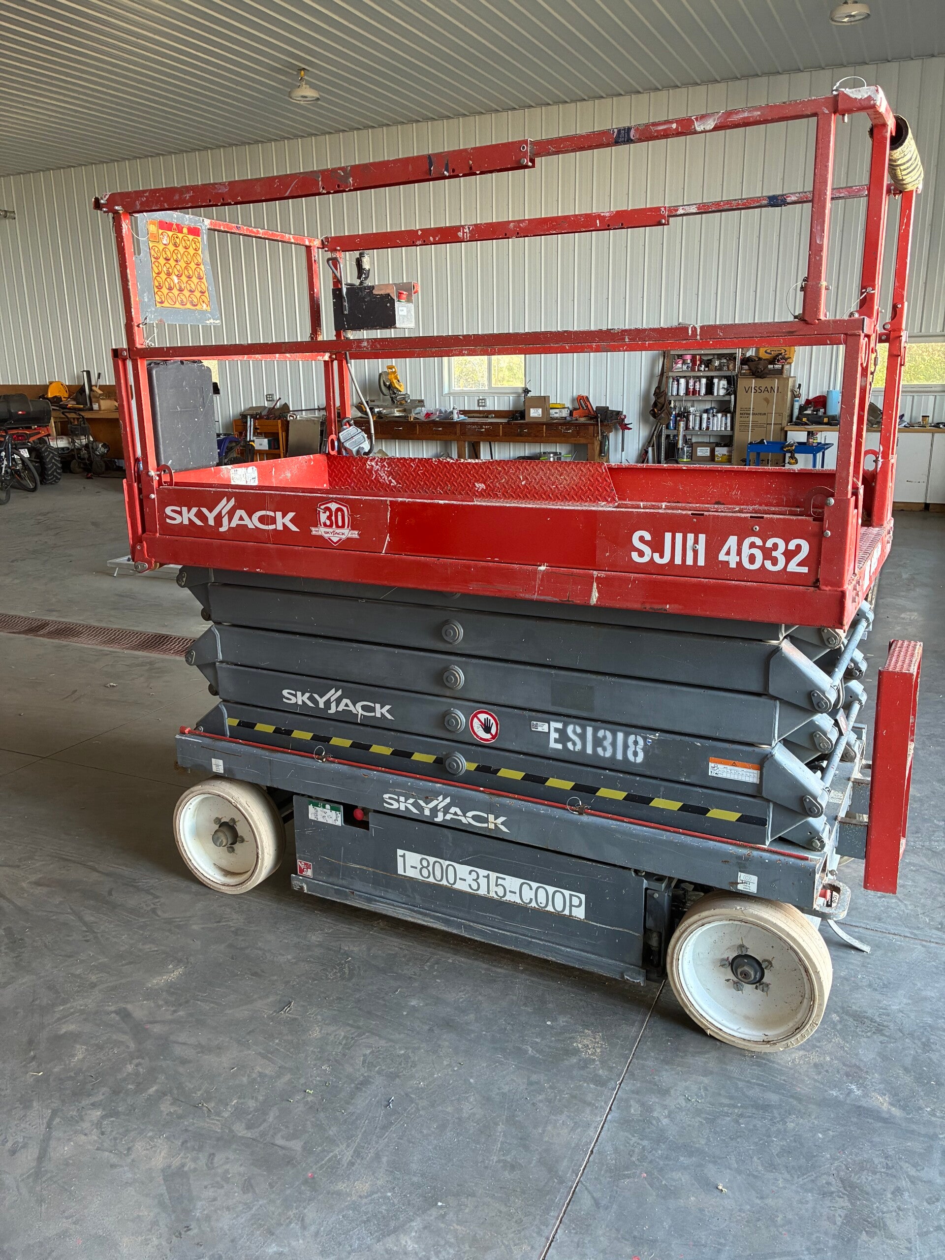 2015 skyjack 4632 electric scissor lift