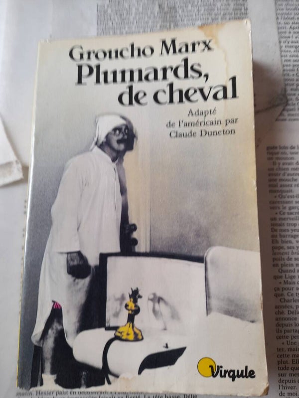 plumards de cheval - Groucho Marx-Virgule - 1983