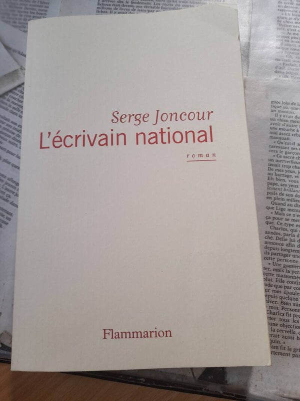 L'écrivain national - Serge Joncour - Flammarion -2014