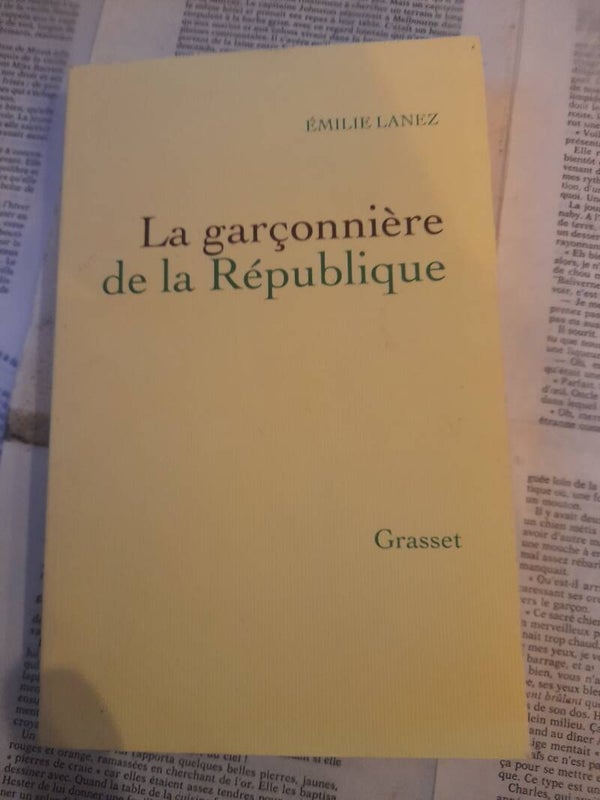 La garçonnière de la République - Emilie Lanez - Grasset - 2017