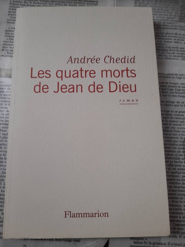 Les quatre morts de Jean de Dieu - Andrée Chedid - Flammarion - 2010
